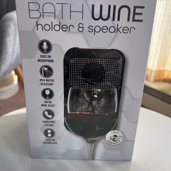 Bath wine holder & speaker - Picture 1 of 2